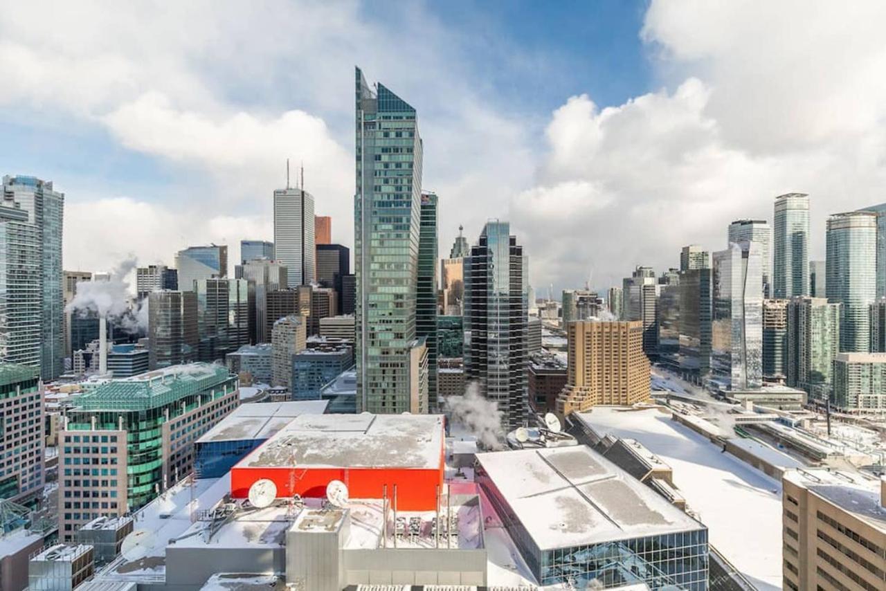 Stunning Views Of Downtown - Luxury High Rise With King Bed! Villa Toronto Exterior photo